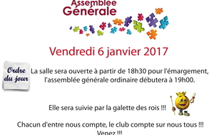 Assemblée Générale suivie de la galette des Rois !!!