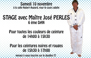 Stage avec Maitre perlès José